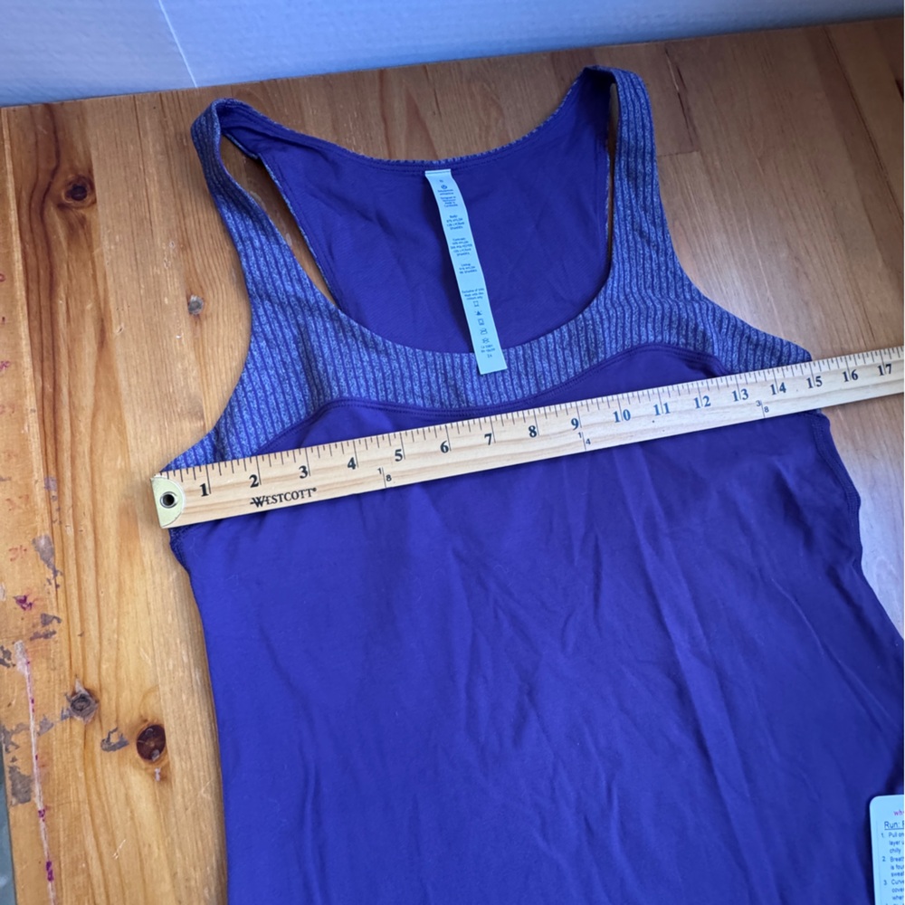 Lululemon run first base tank purple size 6 NWT - Picture 9 of 10